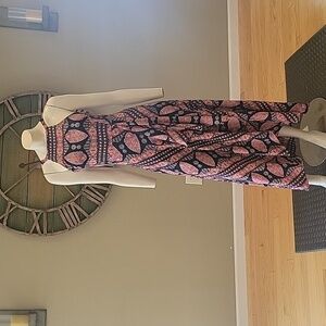 Eva Franco Front Ruffle Maxi Dress